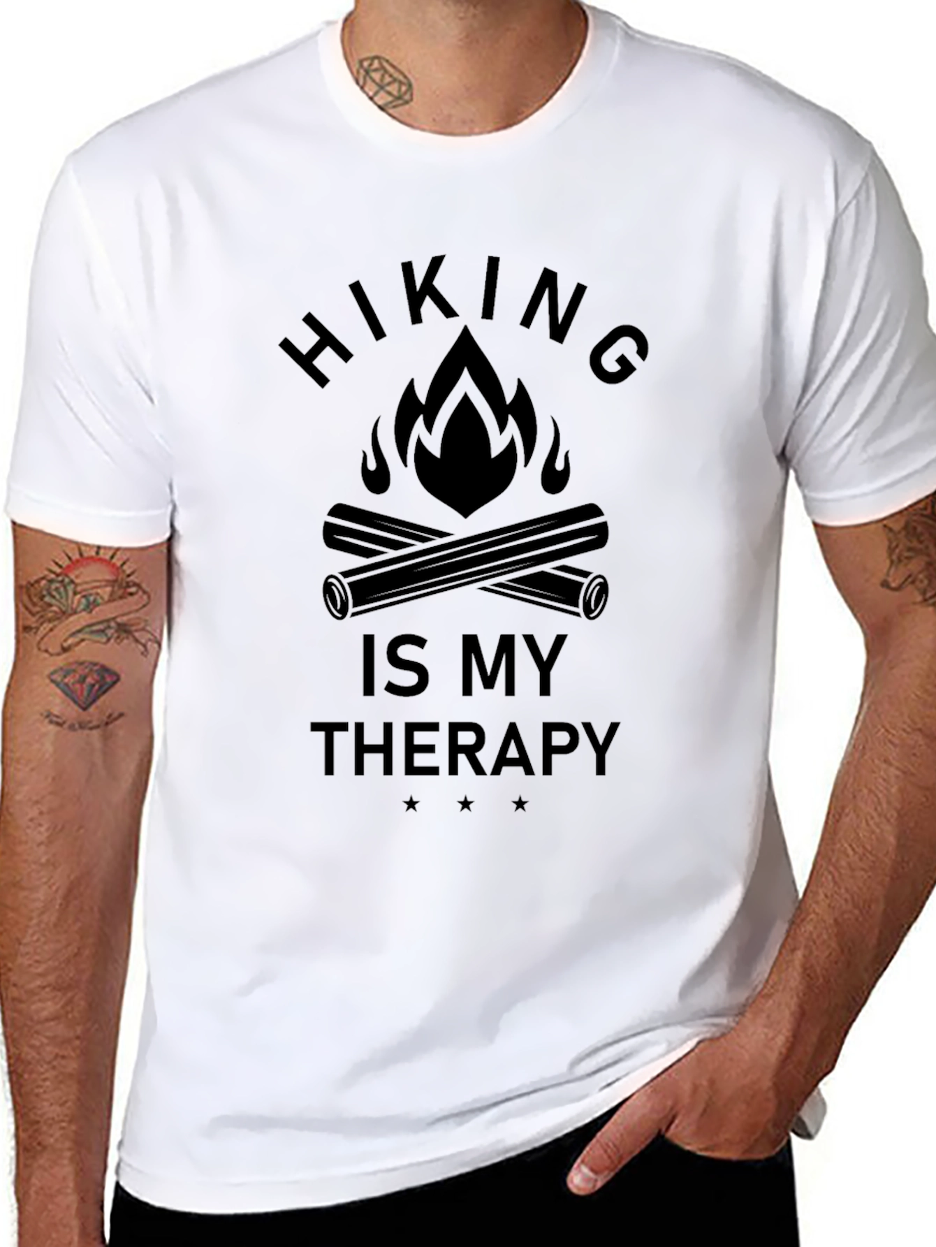 Hiking is My Therapy Tee - Adventure Shirt