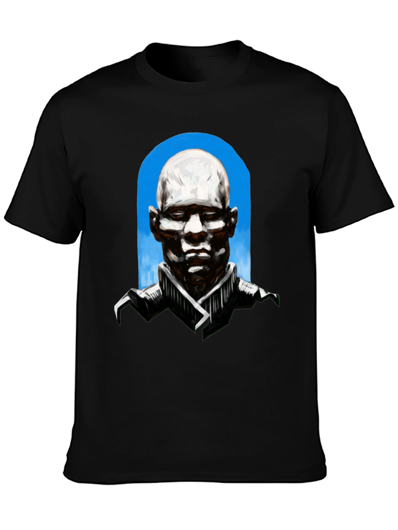 Abstract Bald Man Graphic T-Shirt
