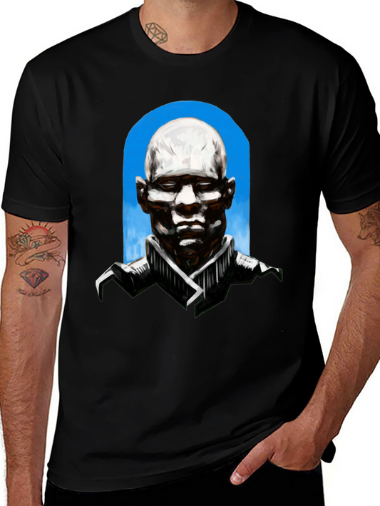 Abstract Bald Man Graphic T-Shirt