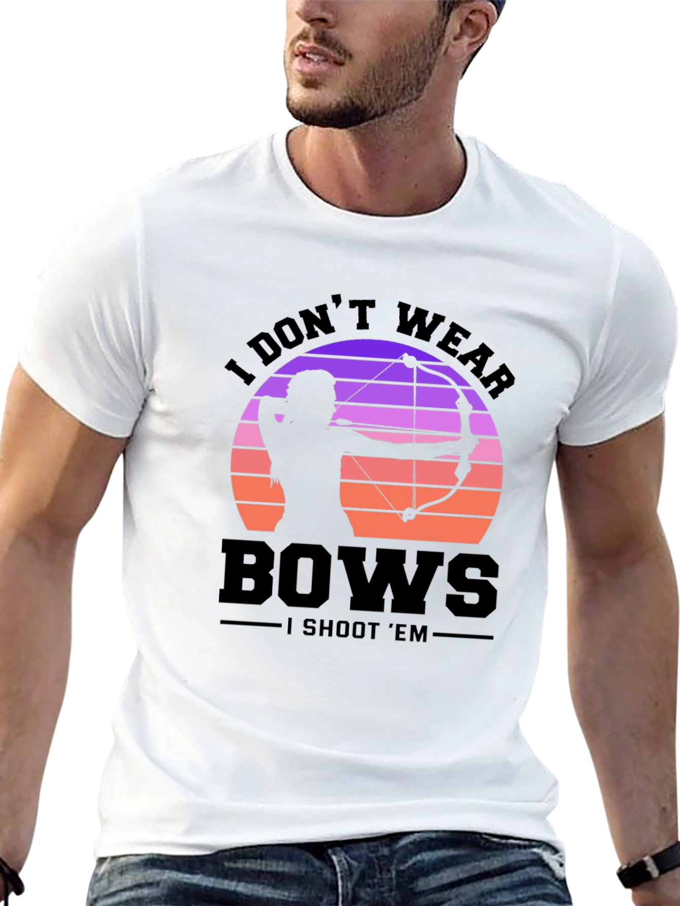 I Dont Wear Bows Graphic Tee