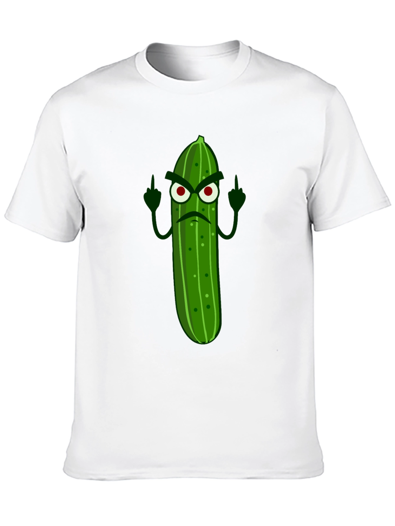 Angry Pickle Middle Finger Graphic Tee - Black