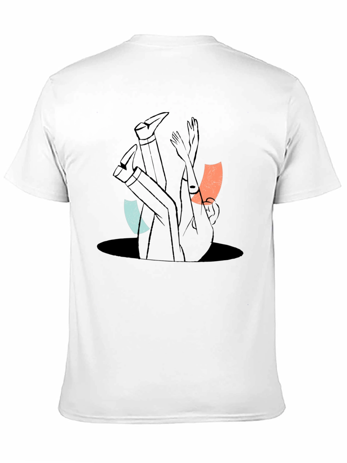 Abstract Man Falling T-Shirt
