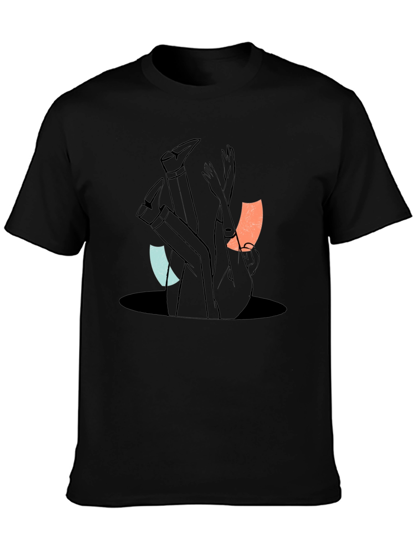 Abstract Man Falling T-Shirt