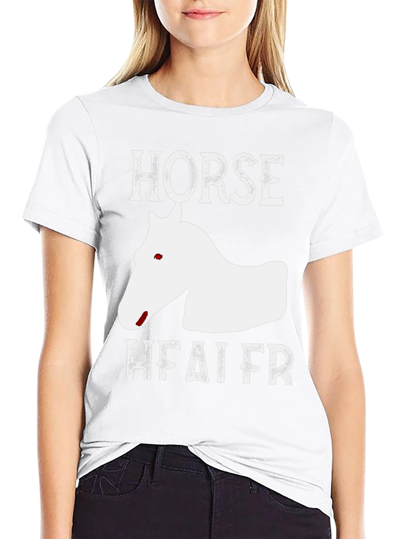 Horse Head T-Shirt - Funny Heifer Tee
