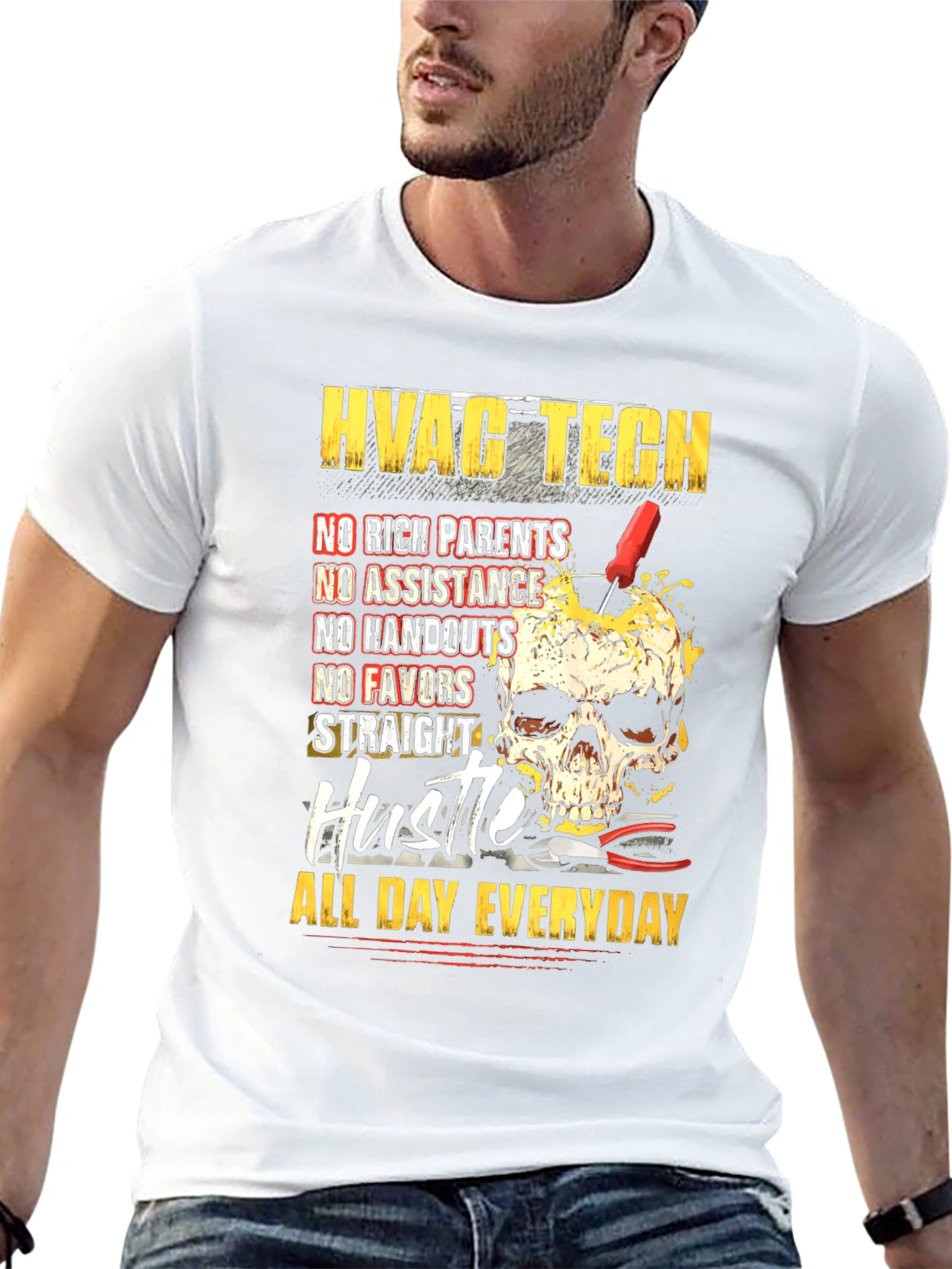 HVAC Tech Hustle All Day Everyday T-Shirt