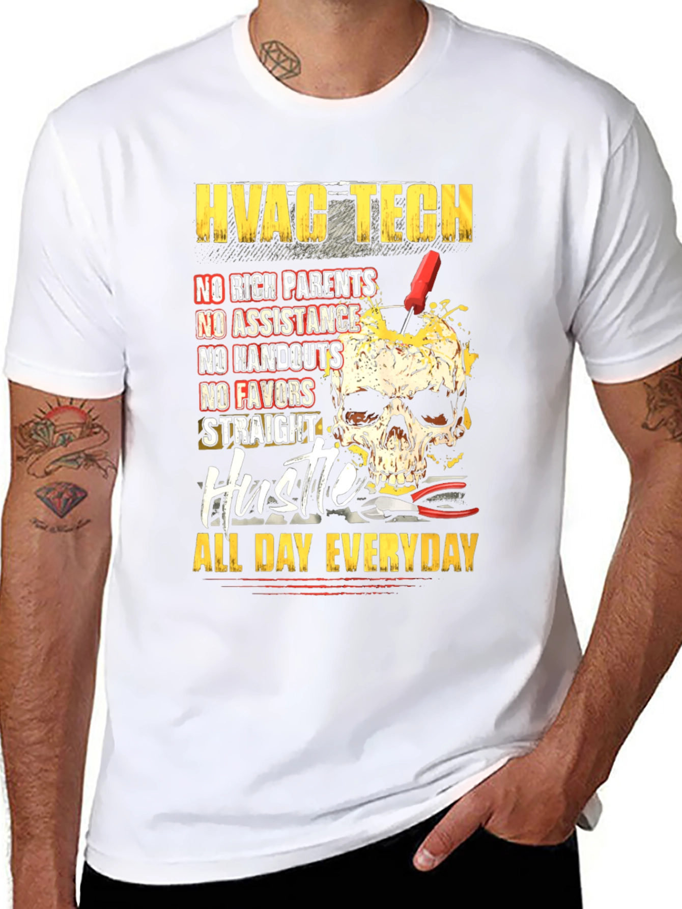 HVAC Tech Hustle All Day Everyday T-Shirt