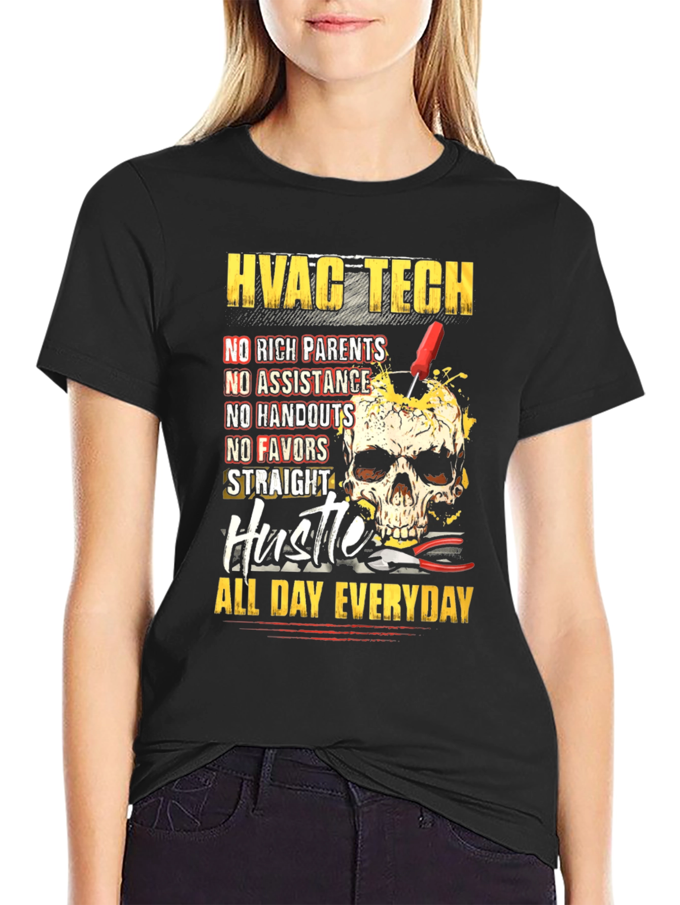 HVAC Tech Hustle All Day Everyday T-Shirt
