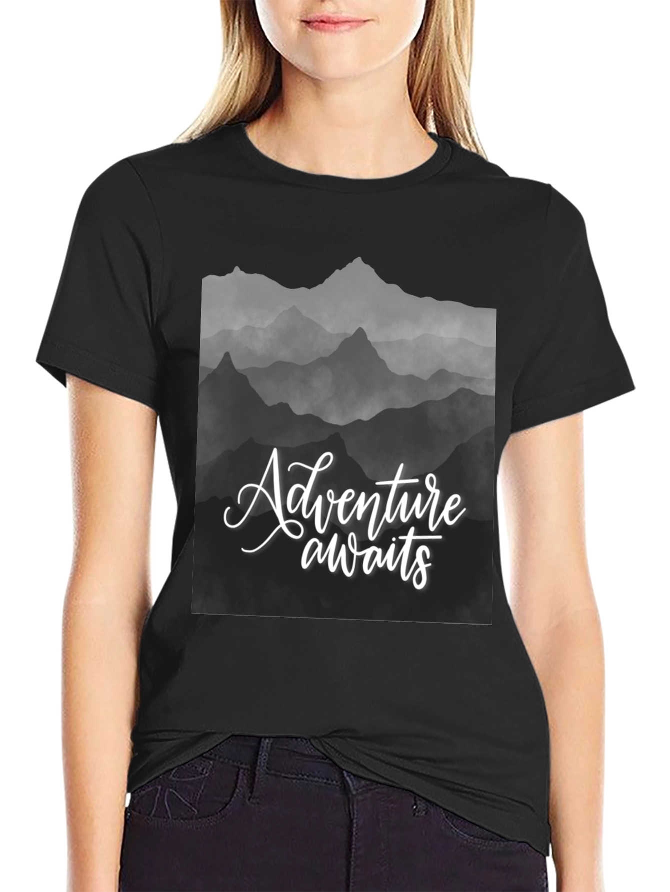 Adventure Awaits Mountain Graphic Tee