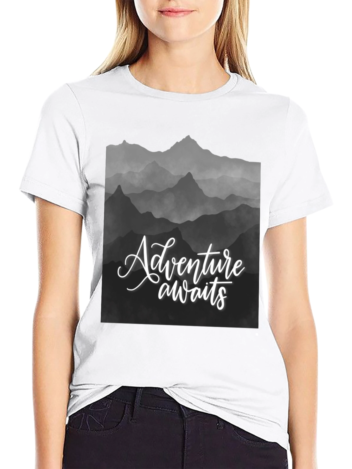 Adventure Awaits Mountain Graphic Tee