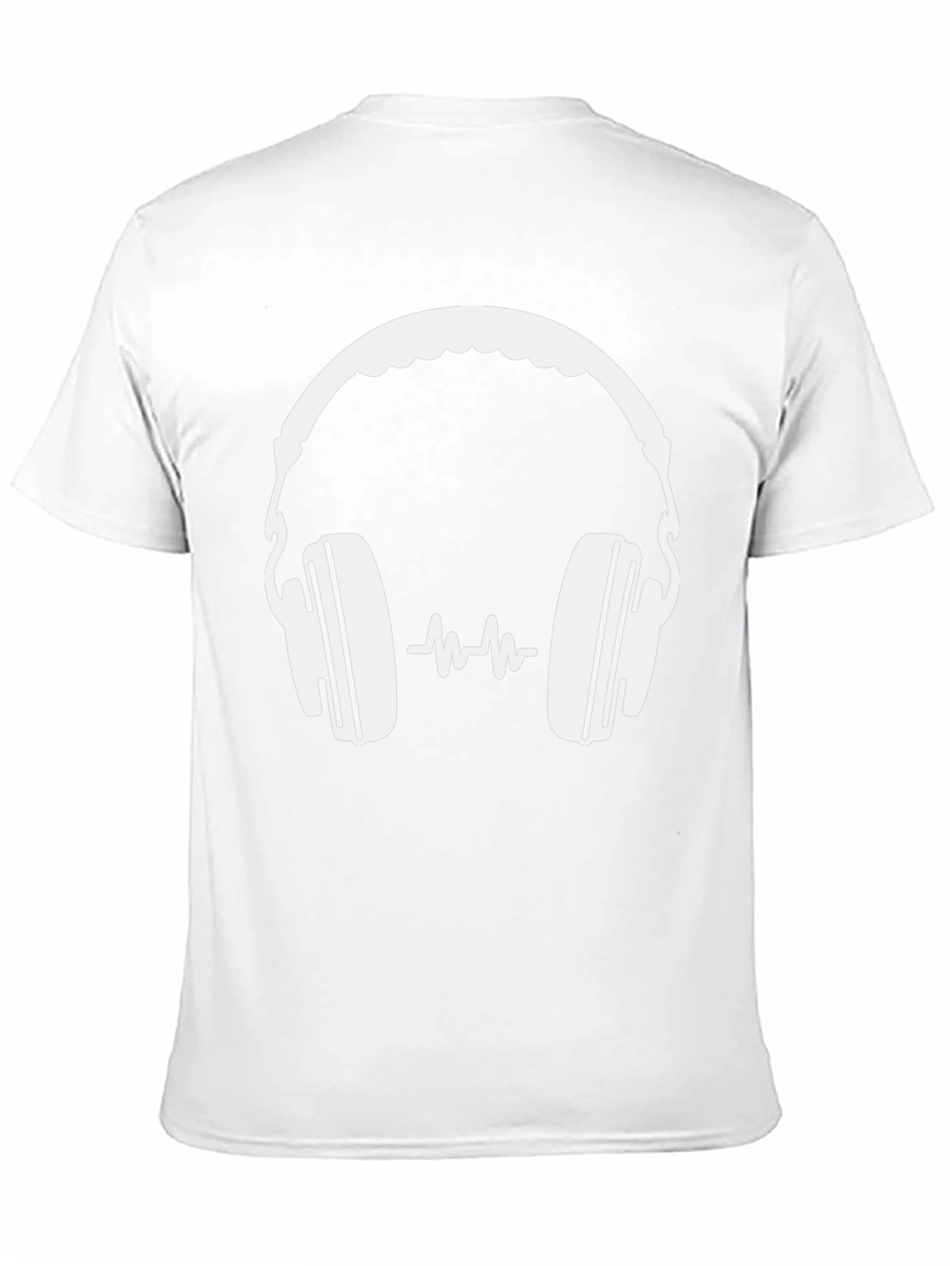 Headphone Graphic Black T-Shirt