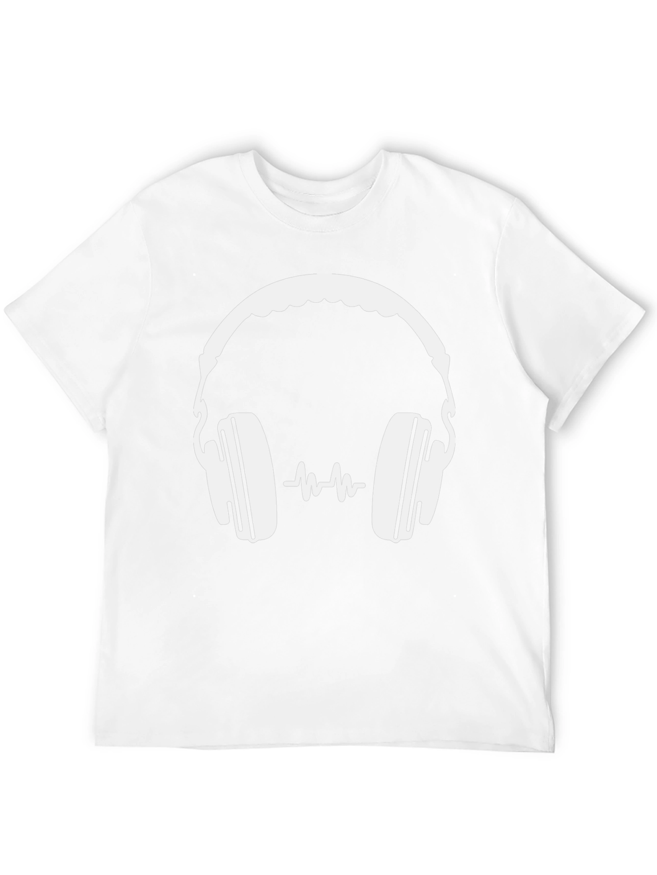 Headphone Graphic Black T-Shirt