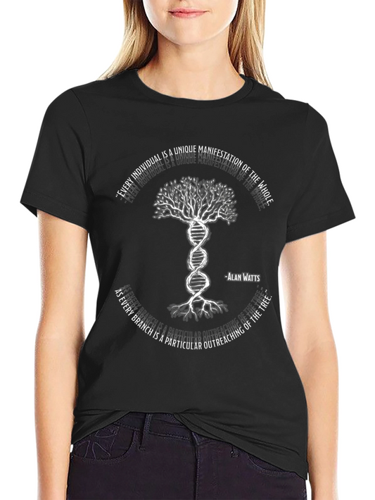 Alan Watts DNA Tree T-Shirt - Unique Individual Design