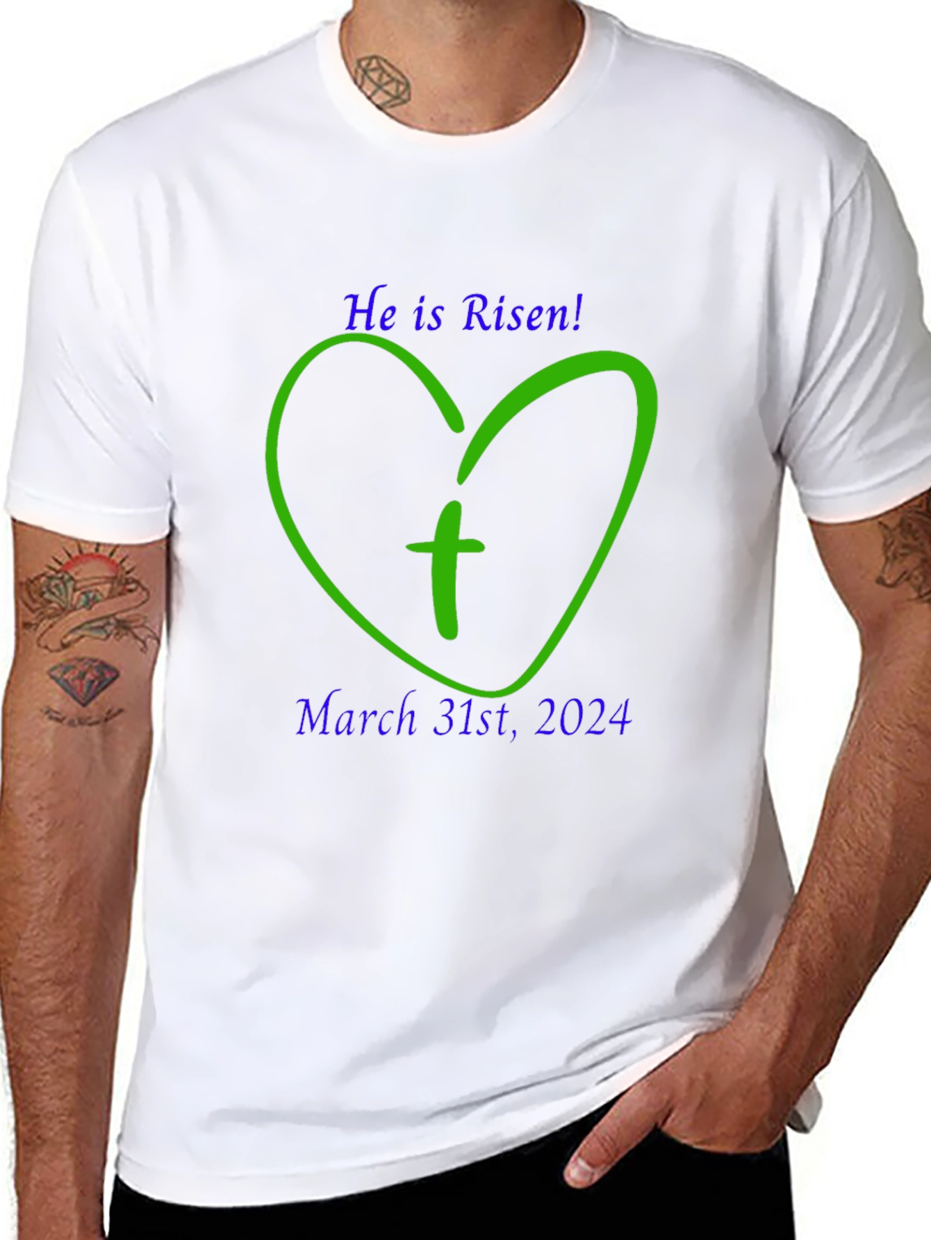 He is Risen Easter T-Shirt - March 31st 2024