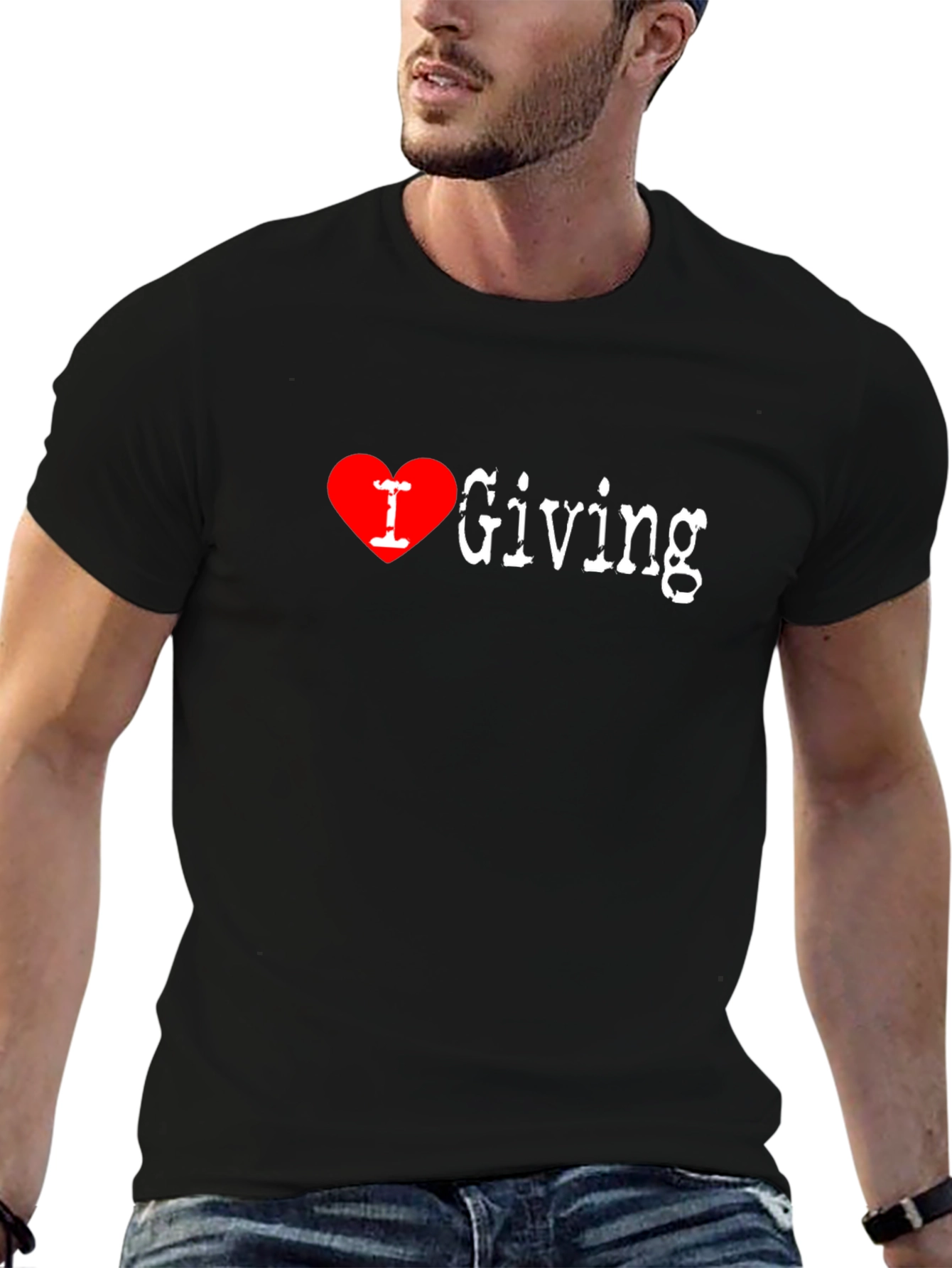 I Heart Giving Black T-Shirt
