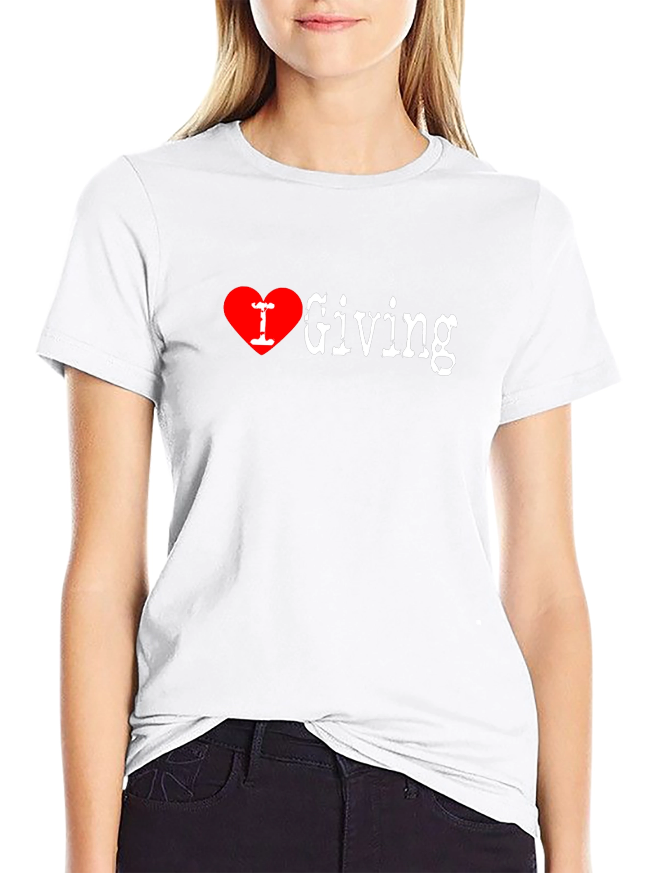 I Heart Giving Black T-Shirt