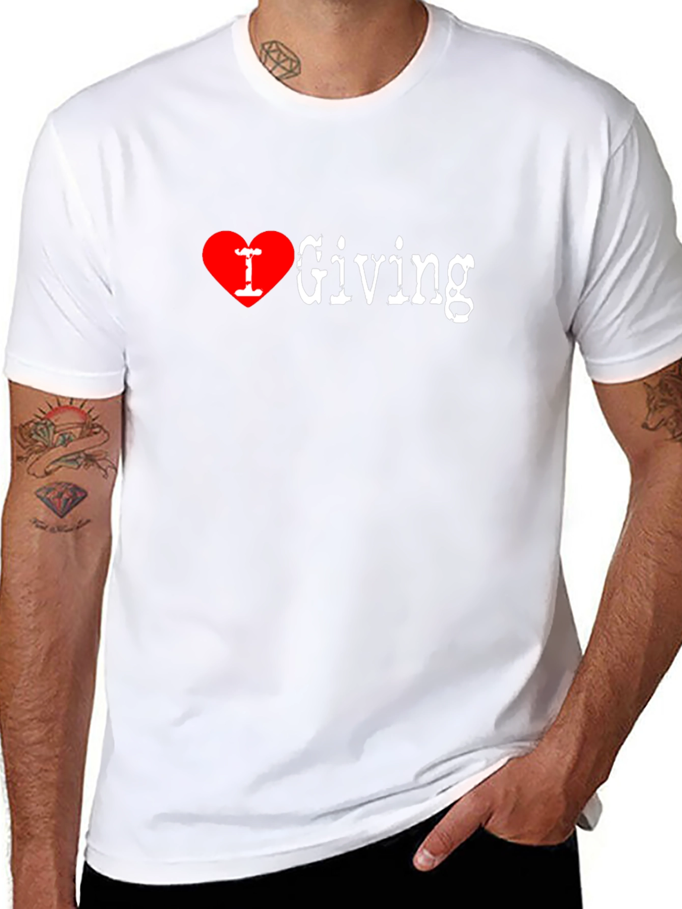 I Heart Giving Black T-Shirt