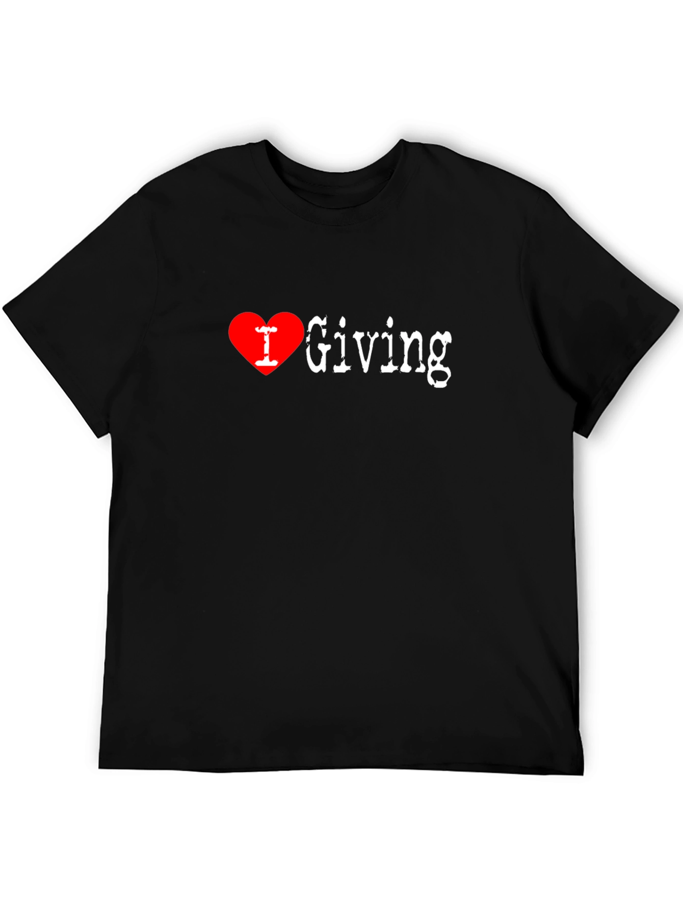 I Heart Giving Black T-Shirt