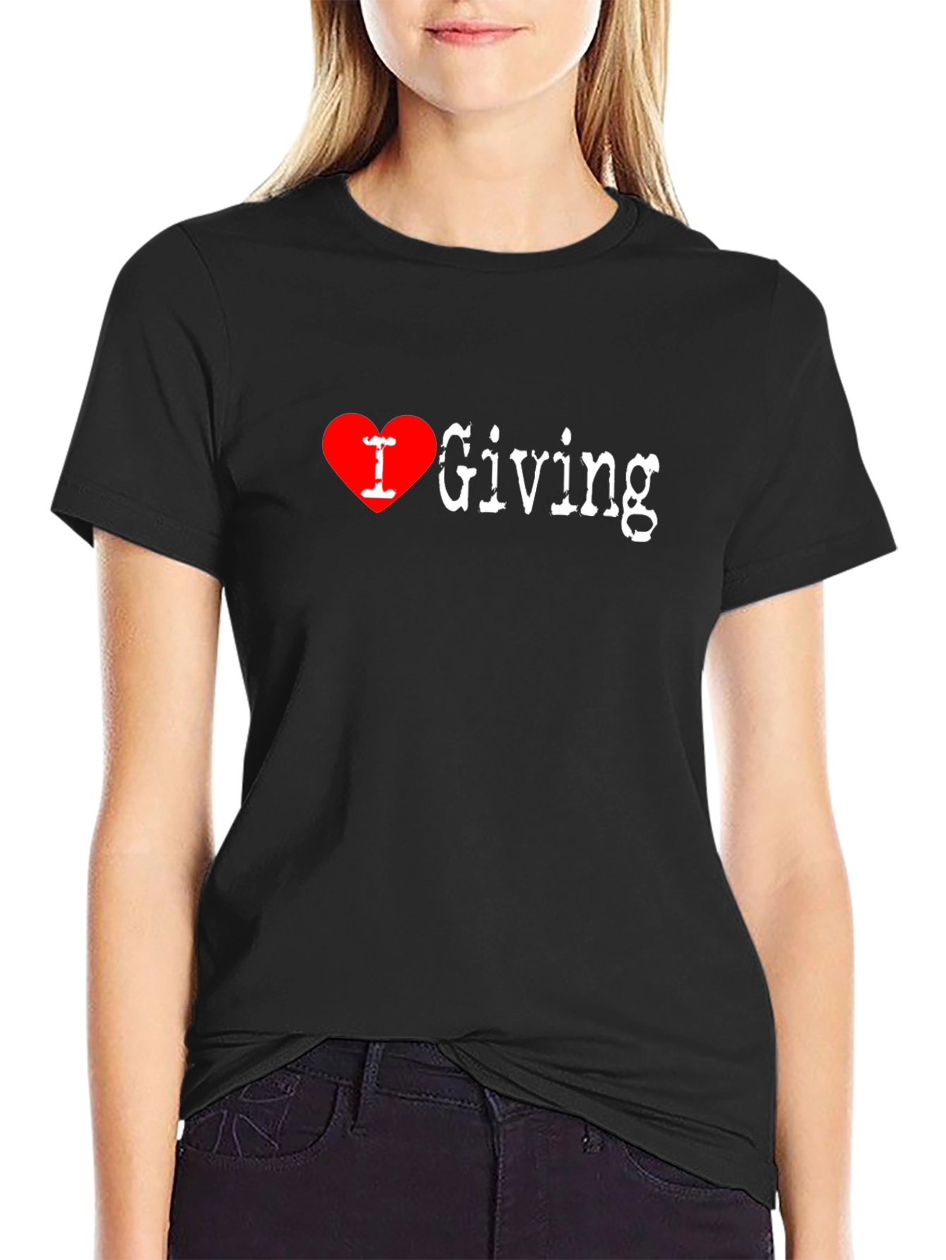 I Heart Giving Black T-Shirt