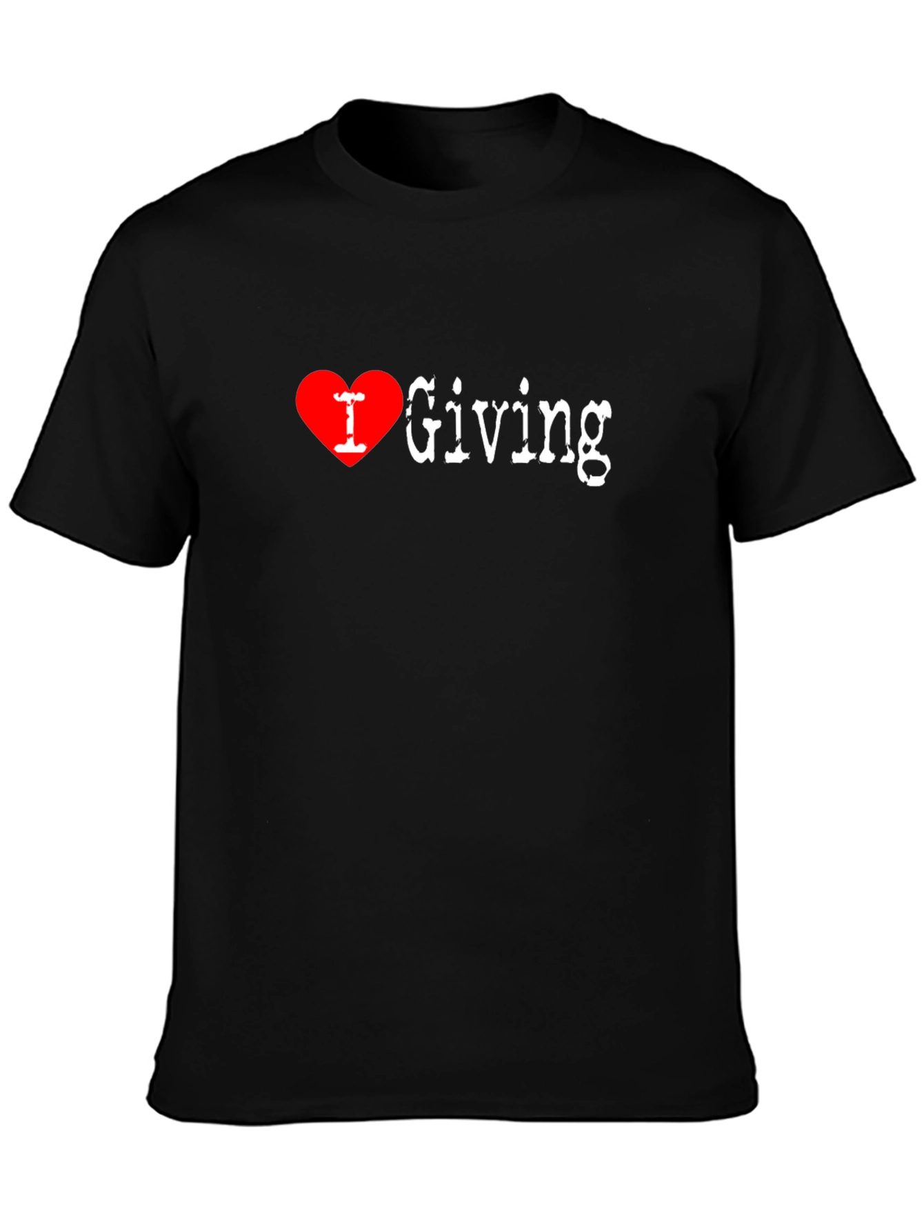I Heart Giving Black T-Shirt