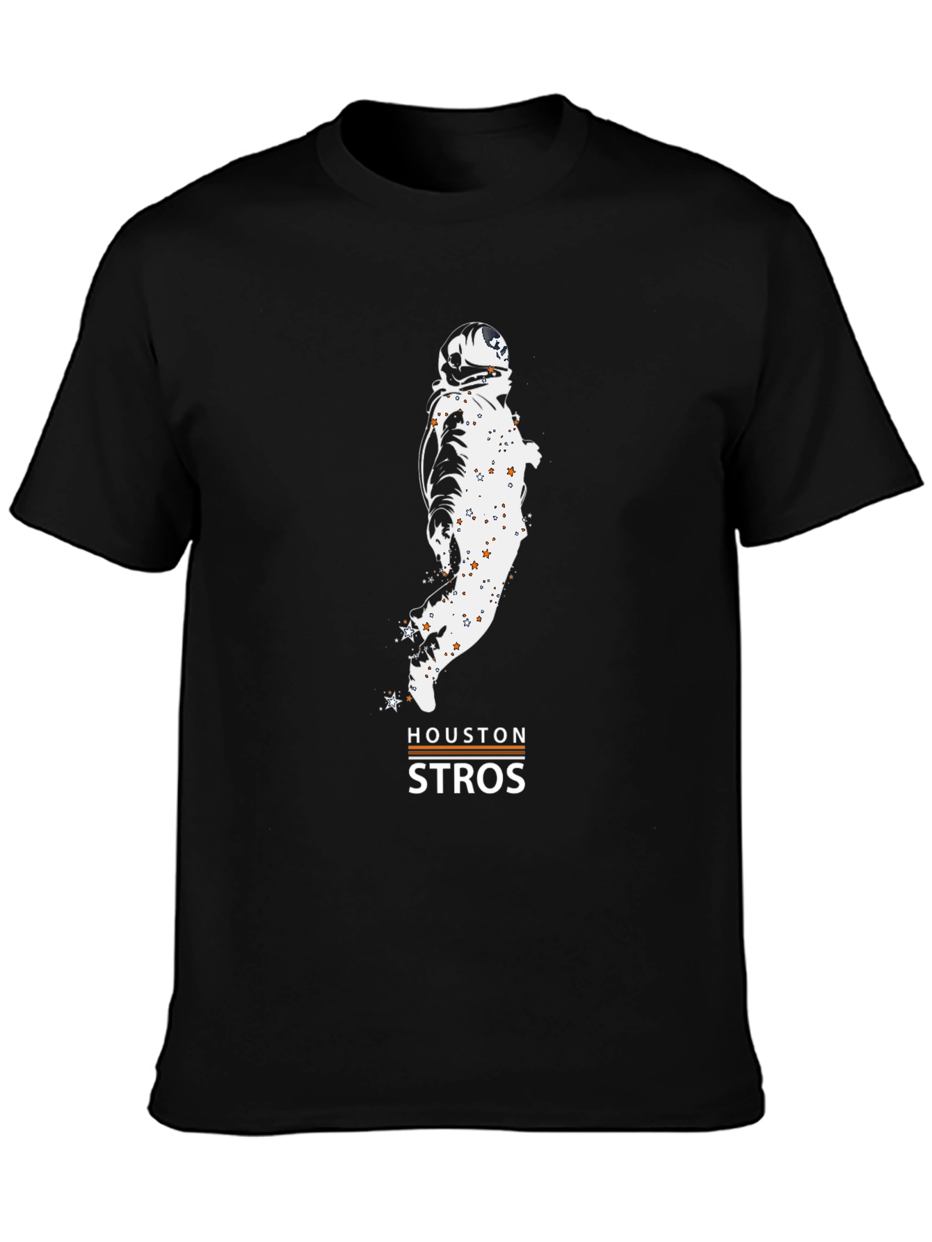 Houston Astros Astronaut Black T-Shirt