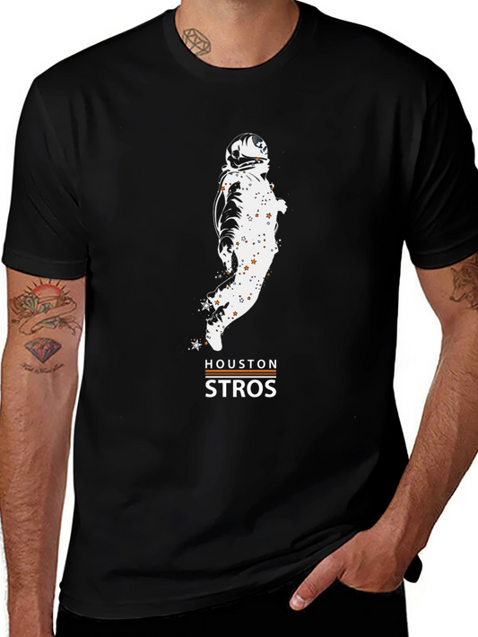 Houston Astros Astronaut Black T-Shirt