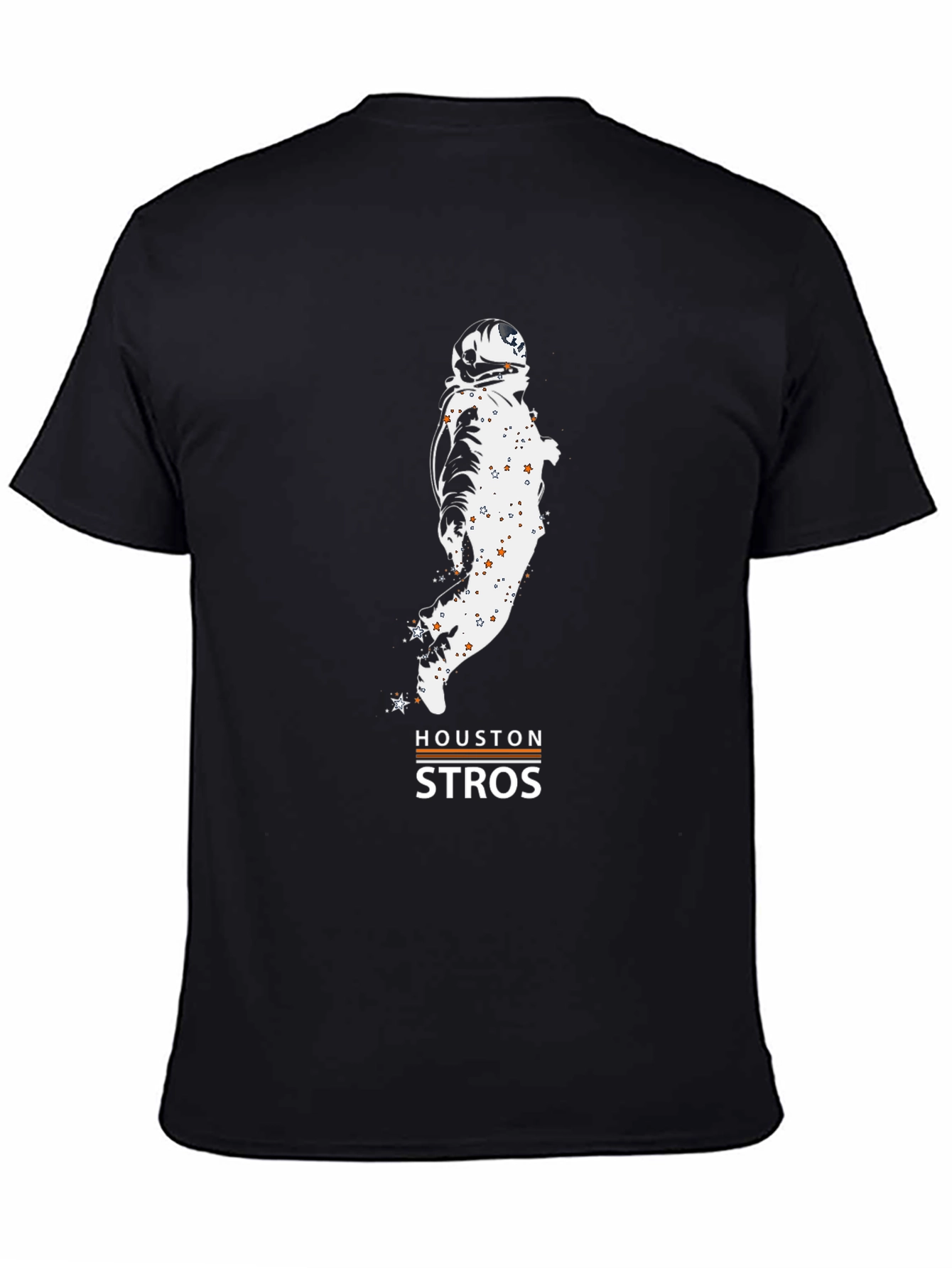 Houston Astros Astronaut Black T-Shirt