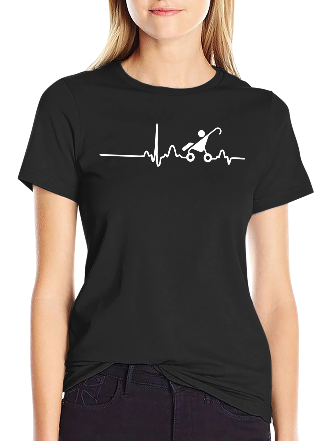 Heartbeat Stroller T-Shirt - Dad Life