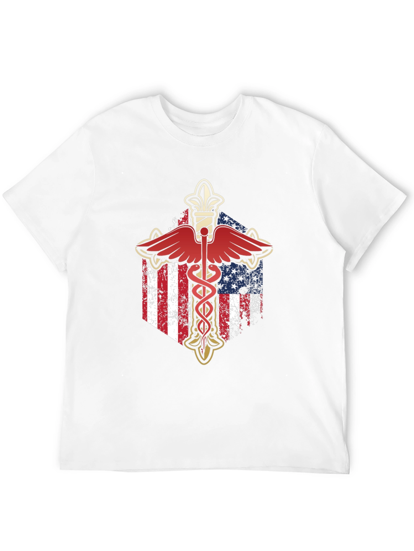 American Flag Caduceus T-Shirt