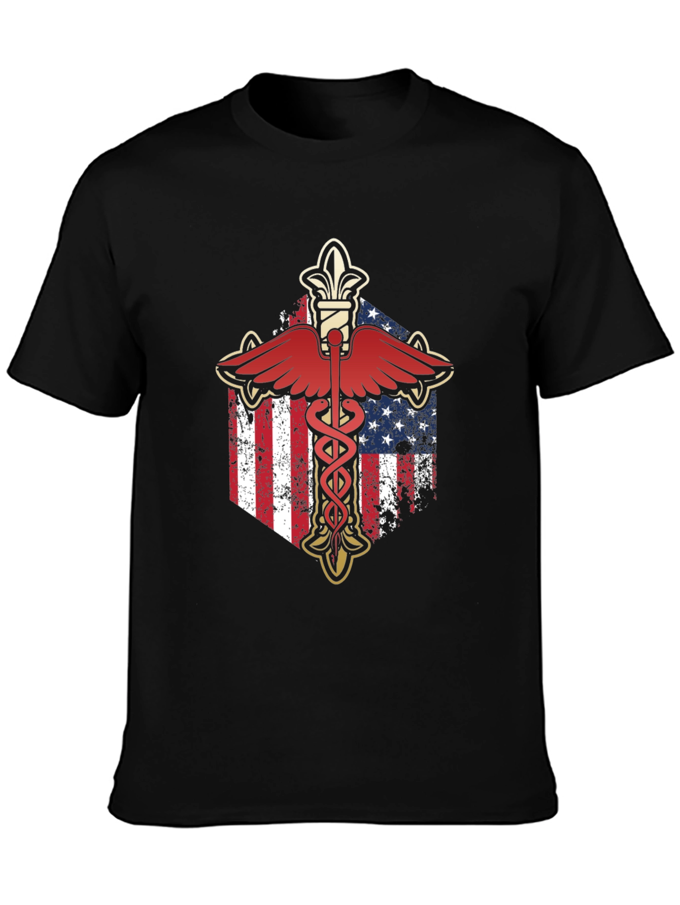American Flag Caduceus T-Shirt