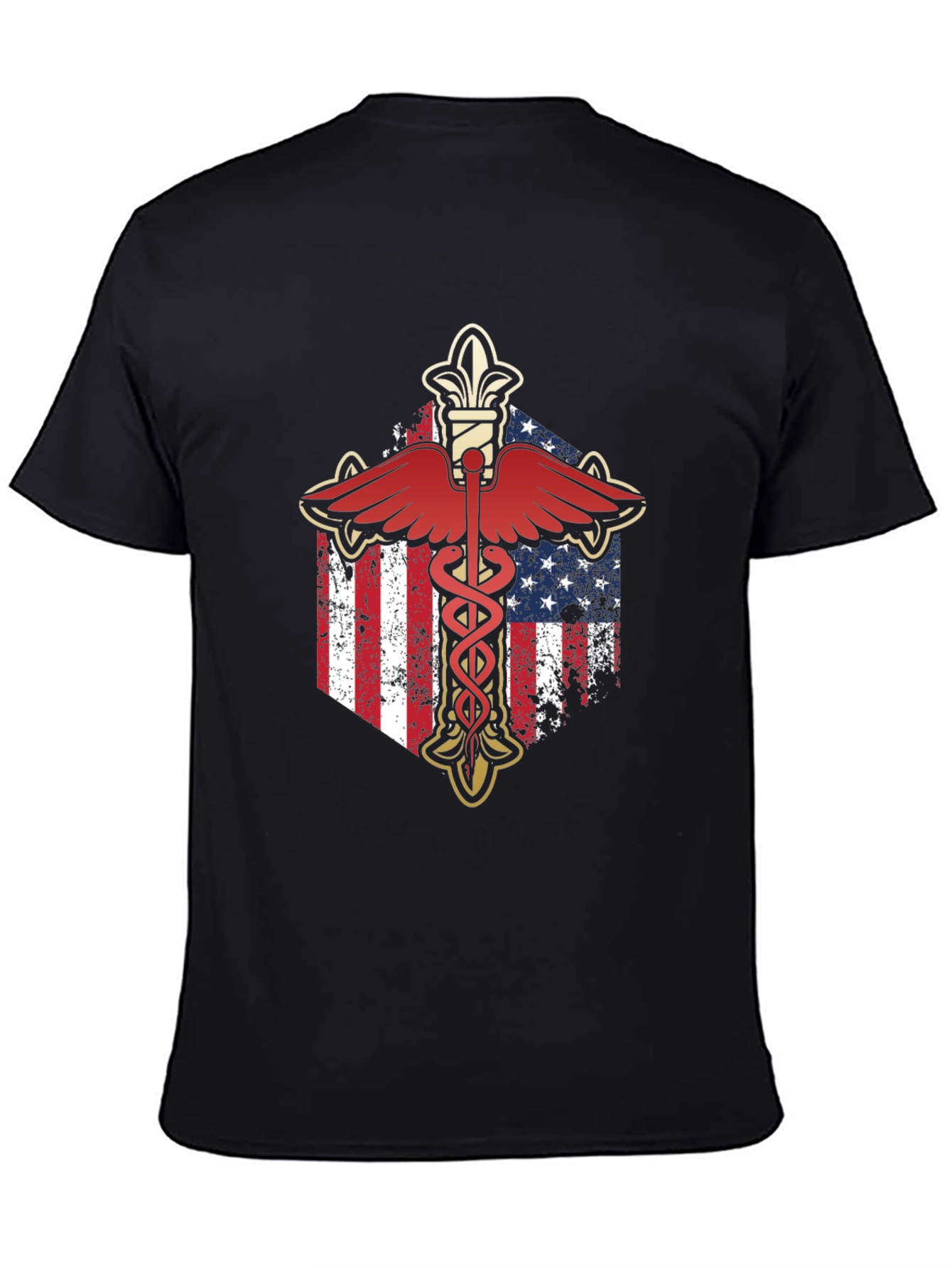 American Flag Caduceus T-Shirt