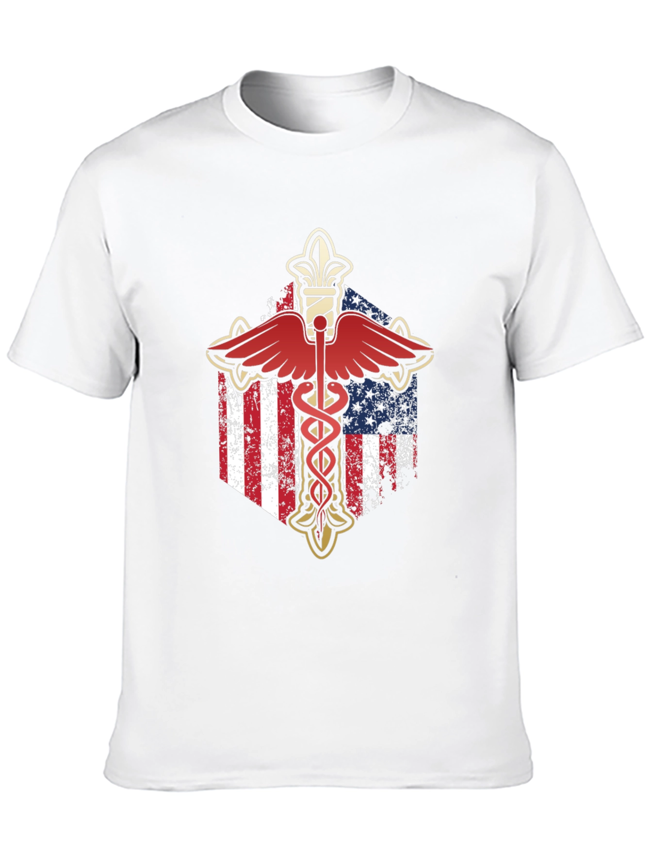 American Flag Caduceus T-Shirt