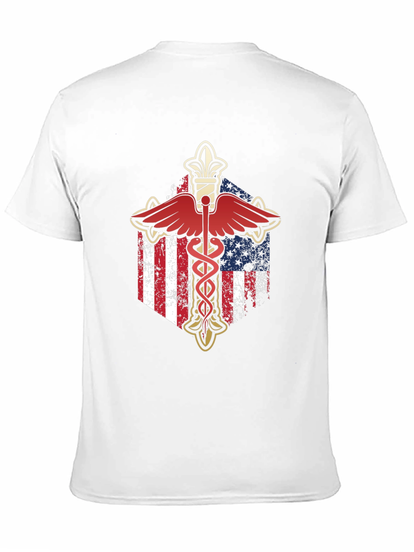 American Flag Caduceus T-Shirt
