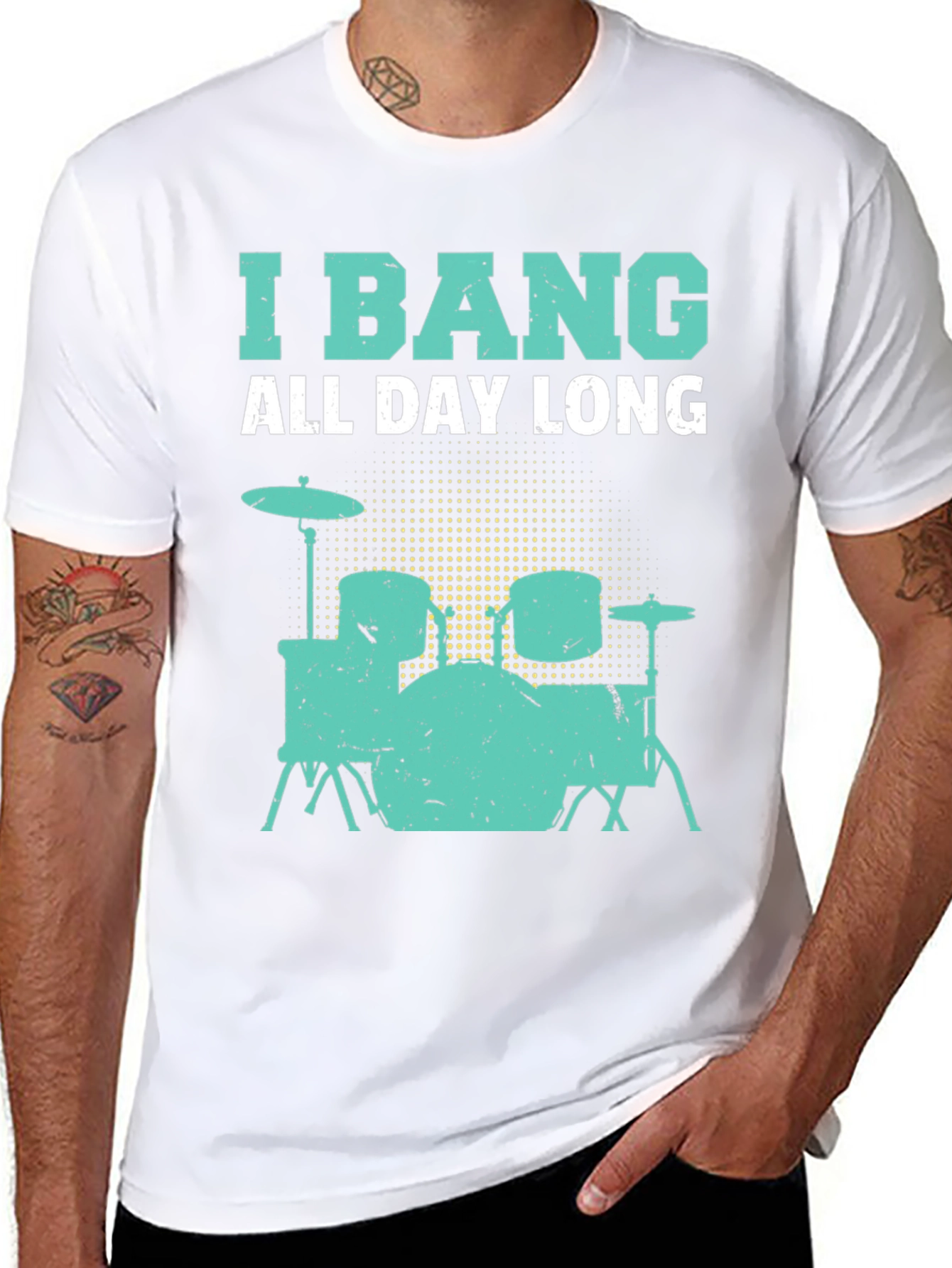 I Bang All Day Long Drummer T-Shirt