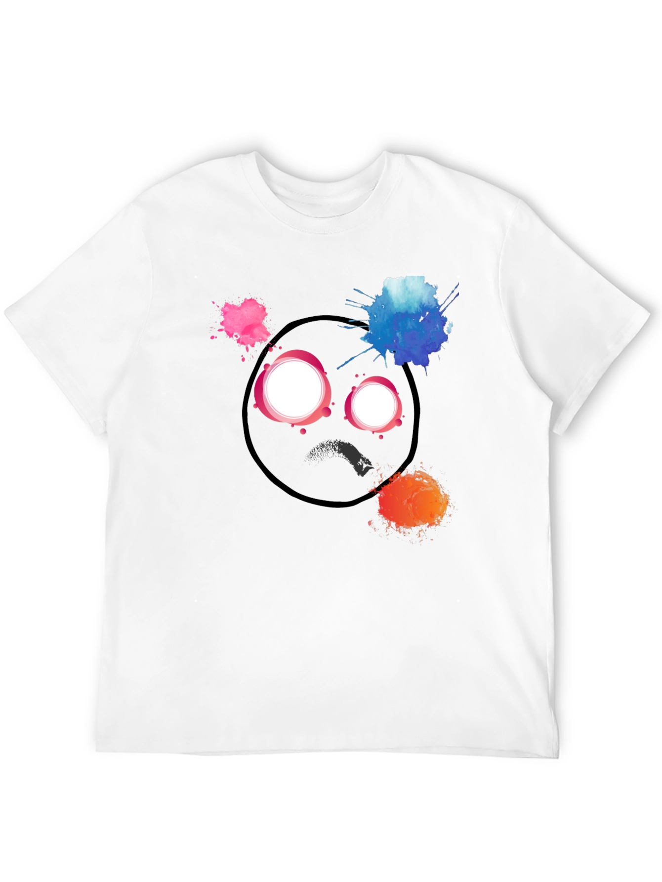 Abstract Art Black T-Shirt - Expressive Design