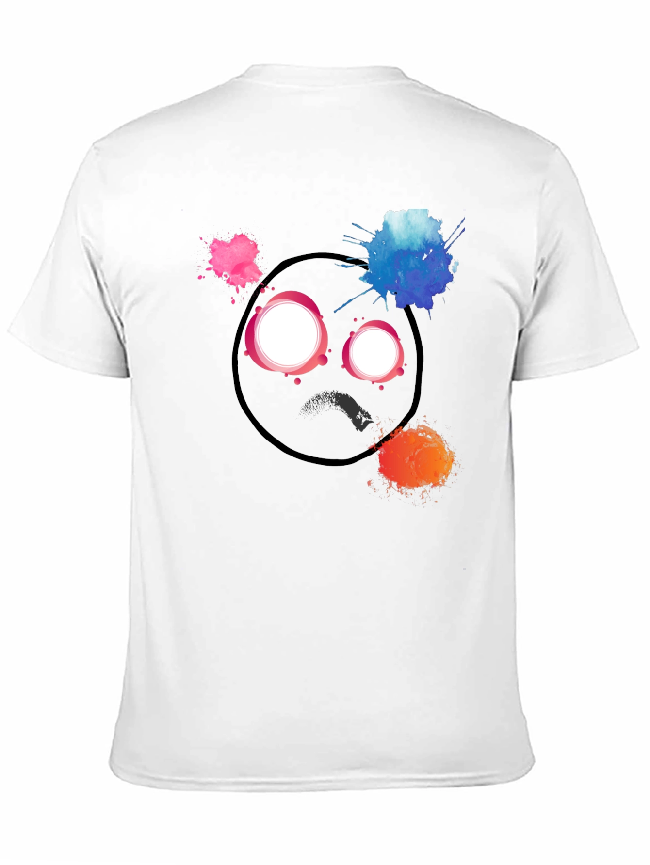 Abstract Art Black T-Shirt - Expressive Design