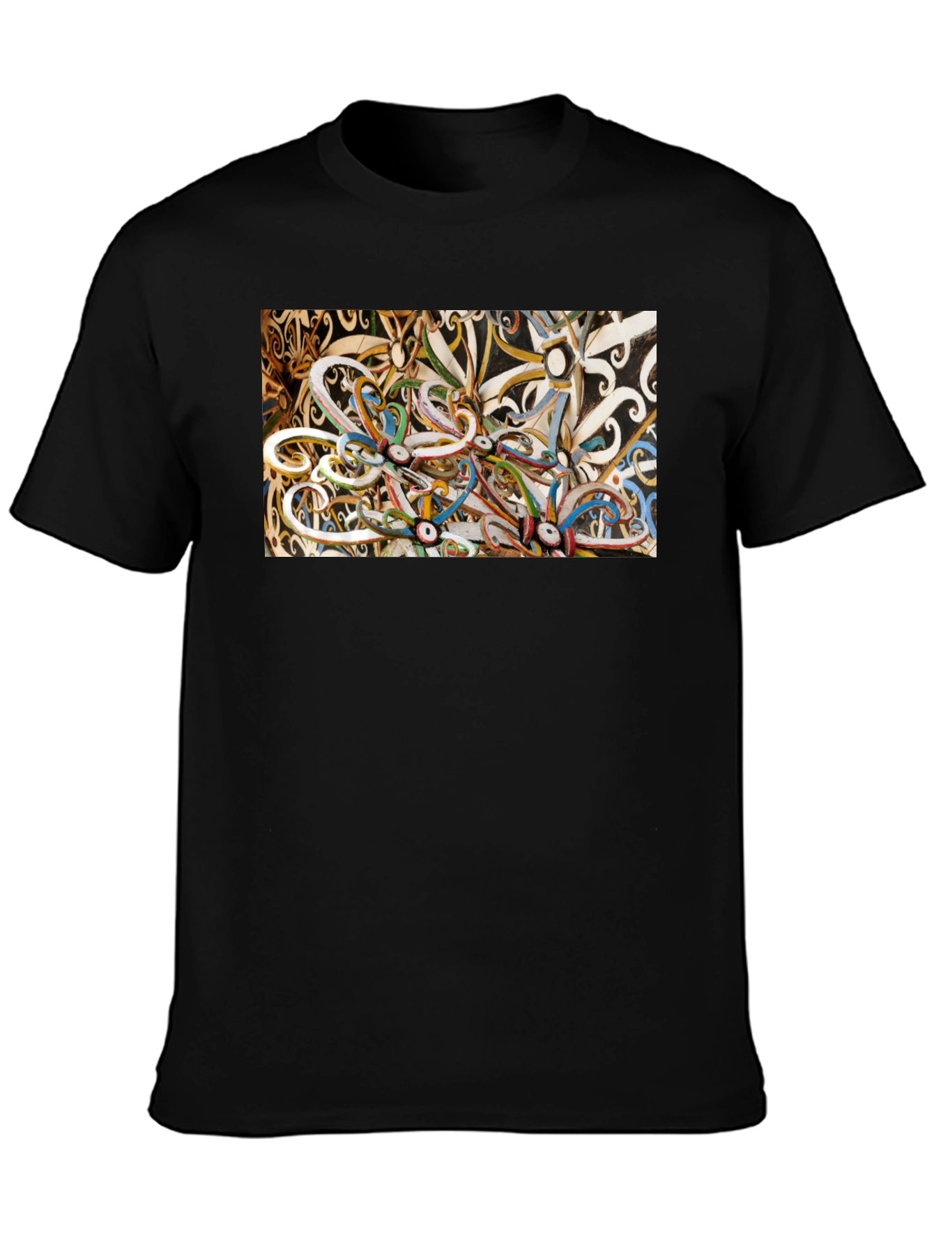 Abstract T-Shirt: Artistic Swirl Design
