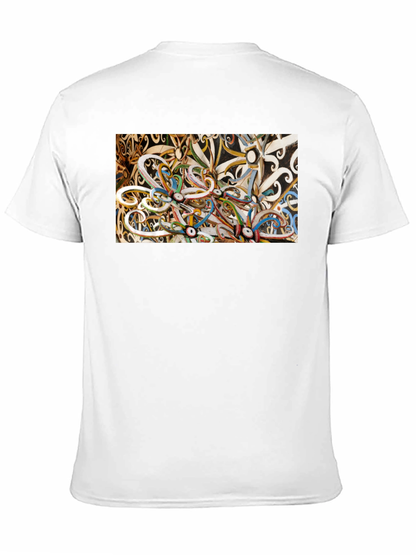 Abstract T-Shirt: Artistic Swirl Design