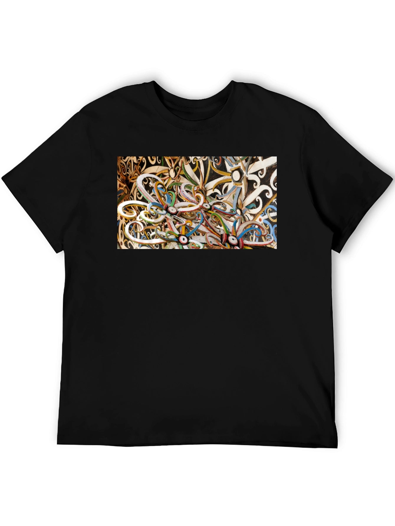 Abstract T-Shirt: Artistic Swirl Design