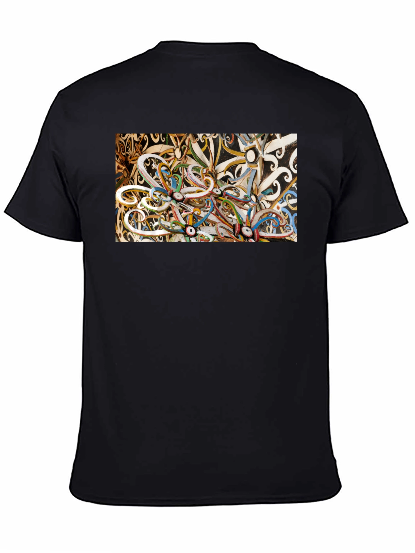 Abstract T-Shirt: Artistic Swirl Design