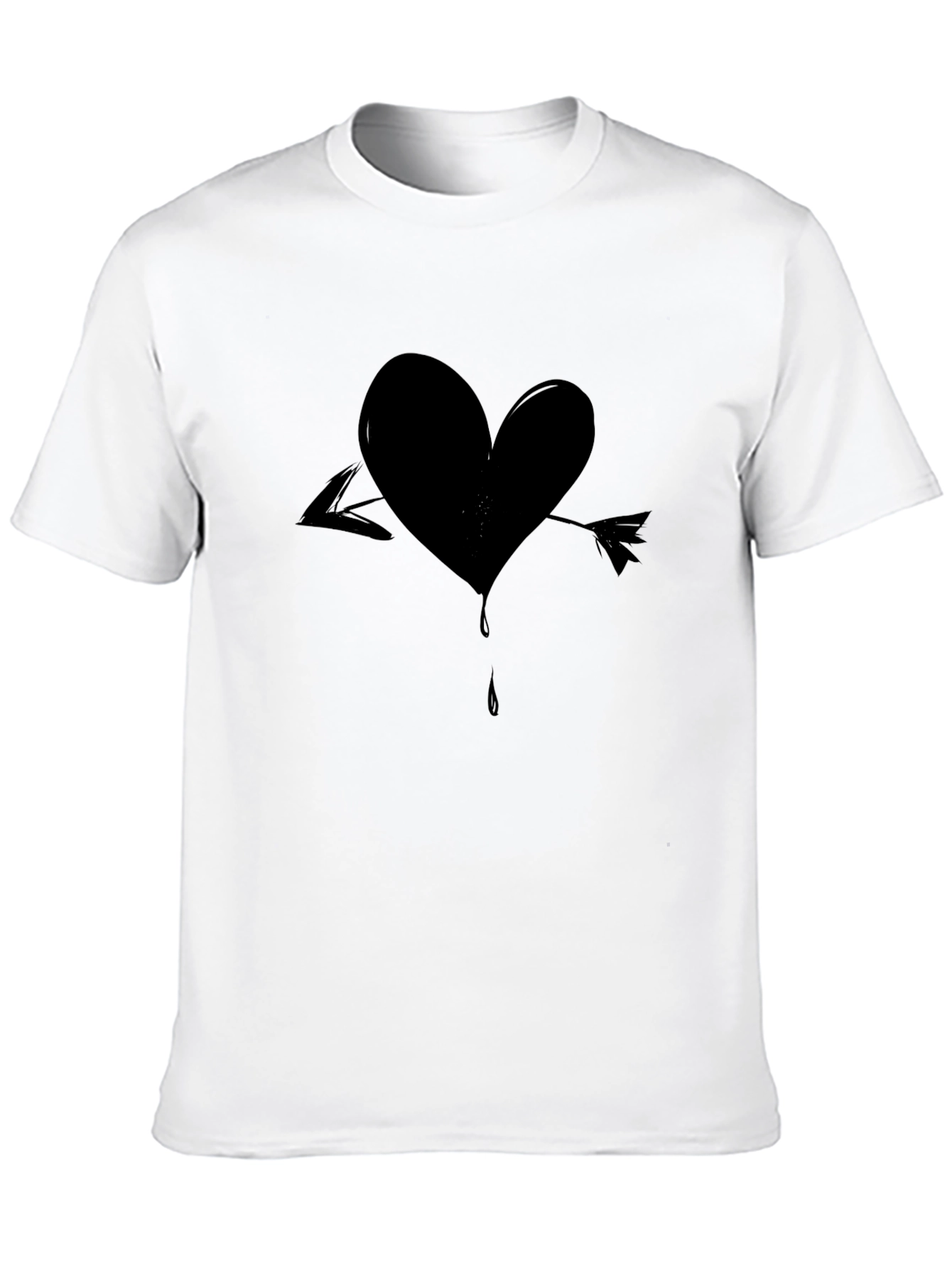 Heart Arrow Black T-Shirt