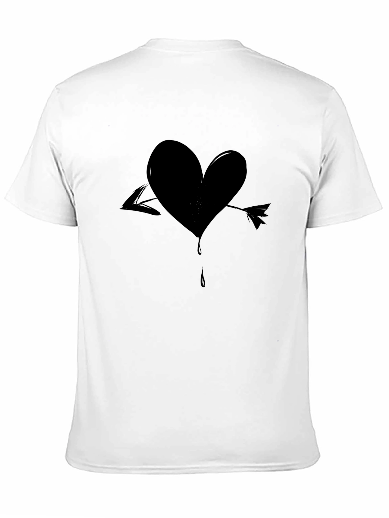 Heart Arrow Black T-Shirt
