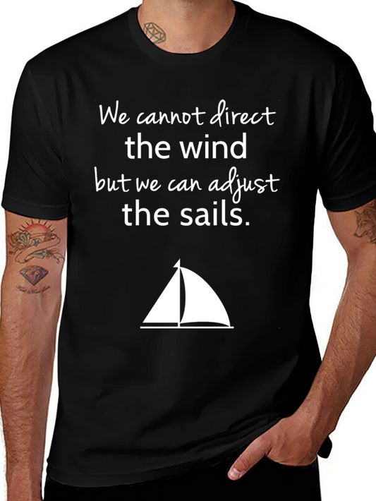 Adjust the Sails T-Shirt - Motivational Sailing Tee