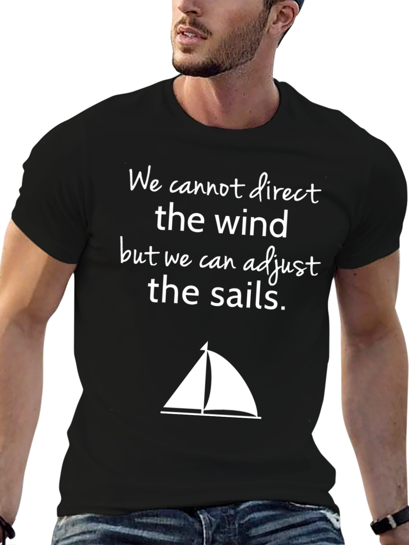 Adjust the Sails T-Shirt - Motivational Sailing Tee