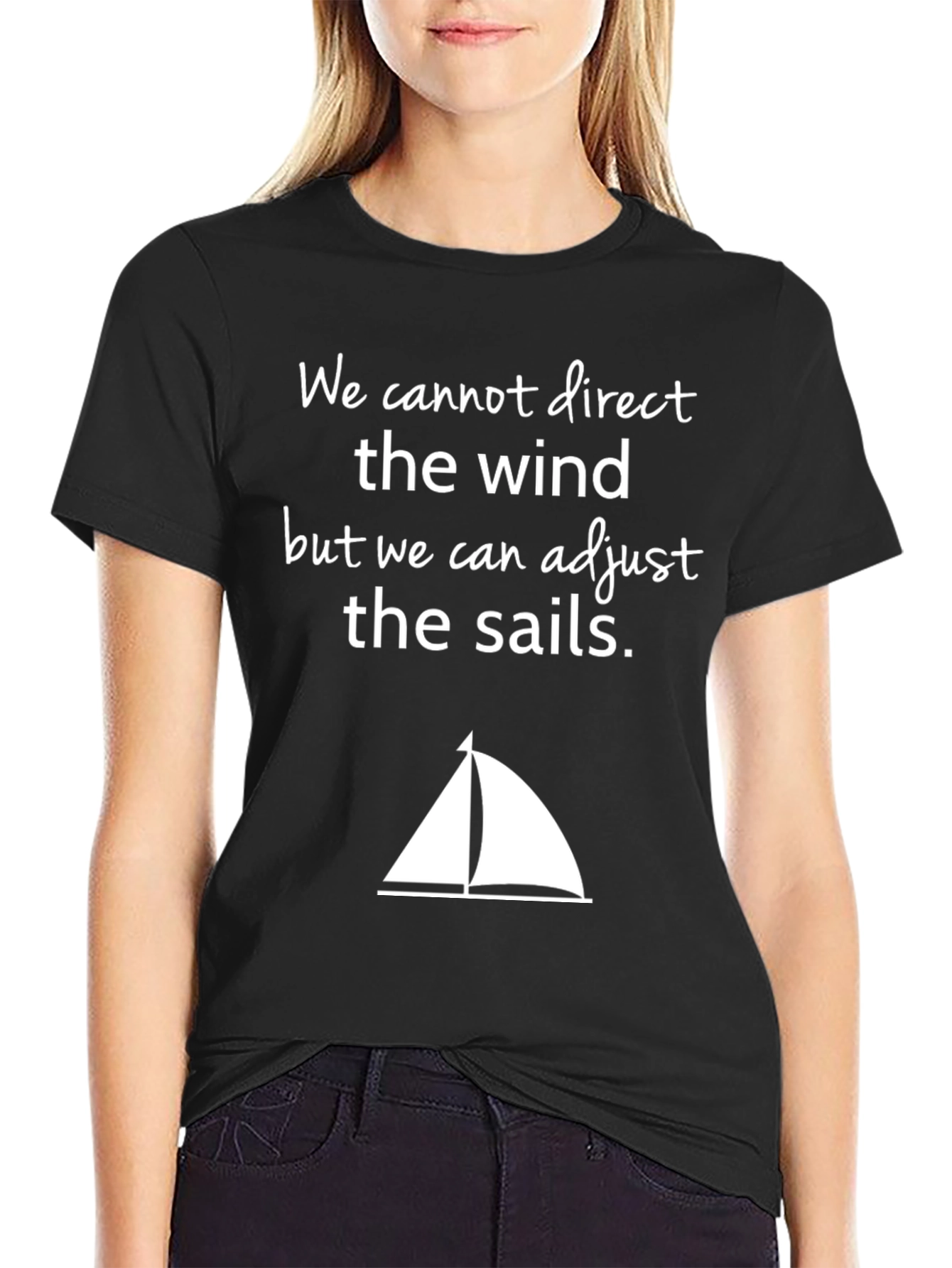 Adjust the Sails T-Shirt - Motivational Sailing Tee