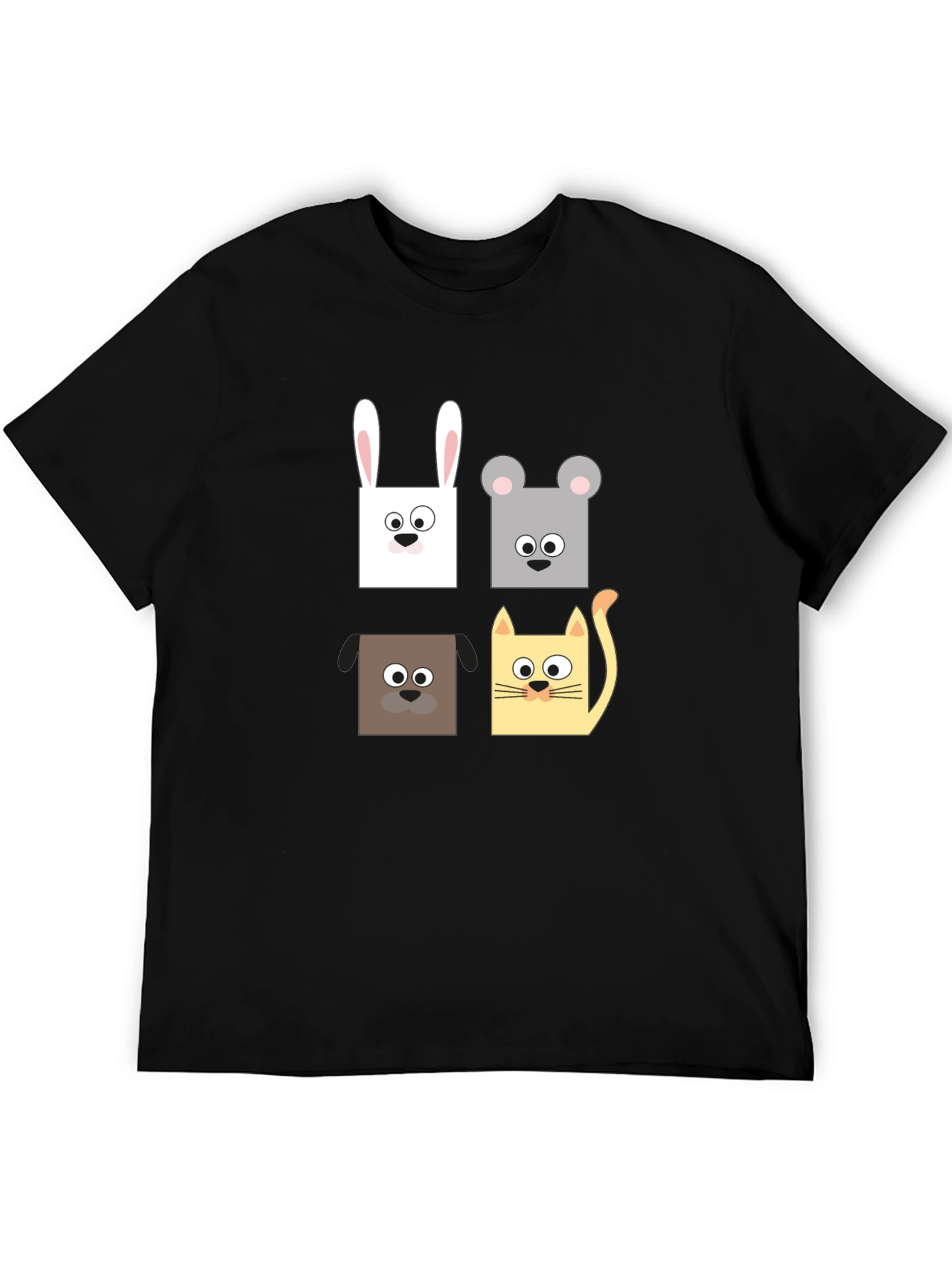 Animal Faces Graphic T-Shirt