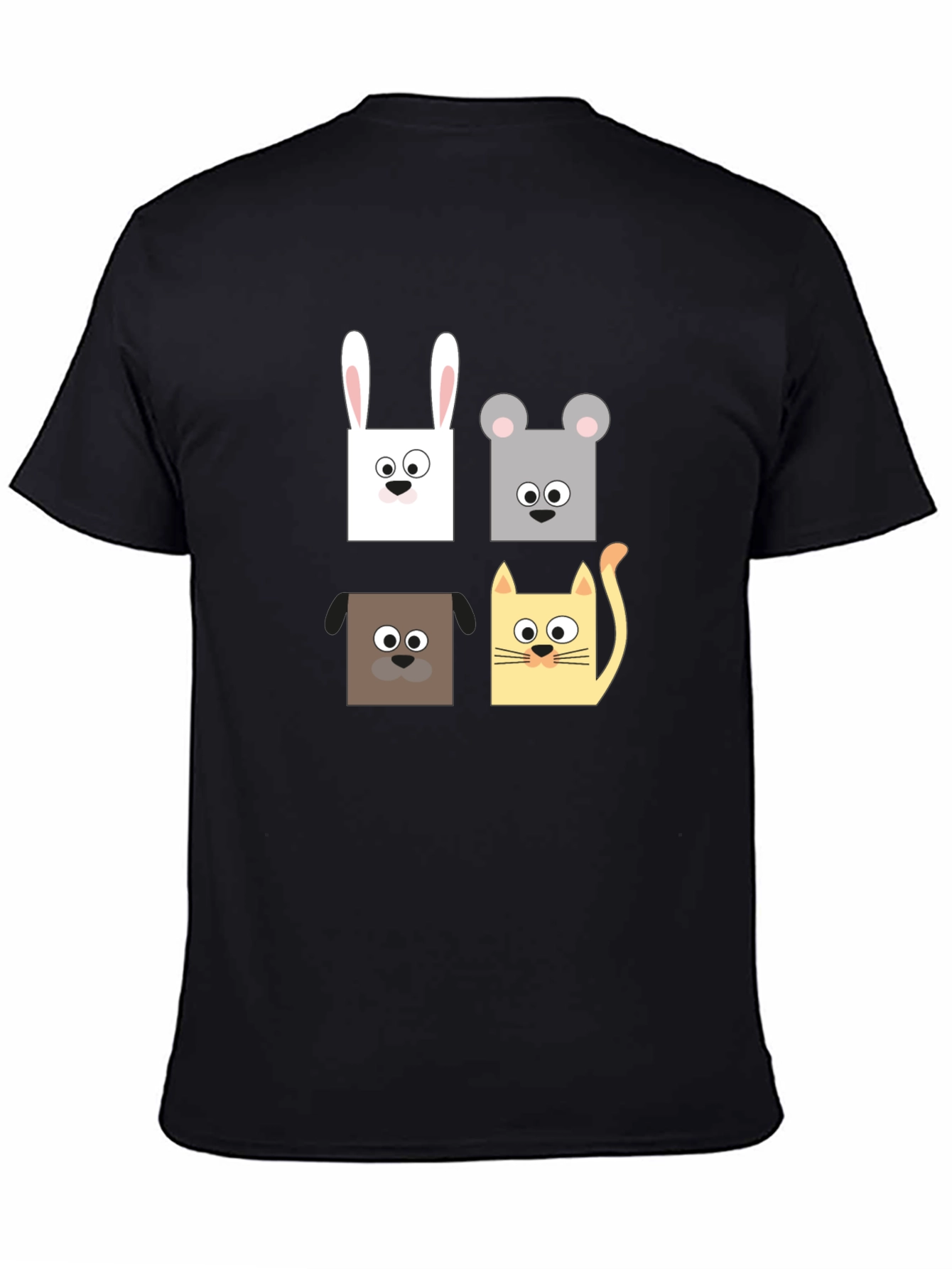 Animal Faces Graphic T-Shirt