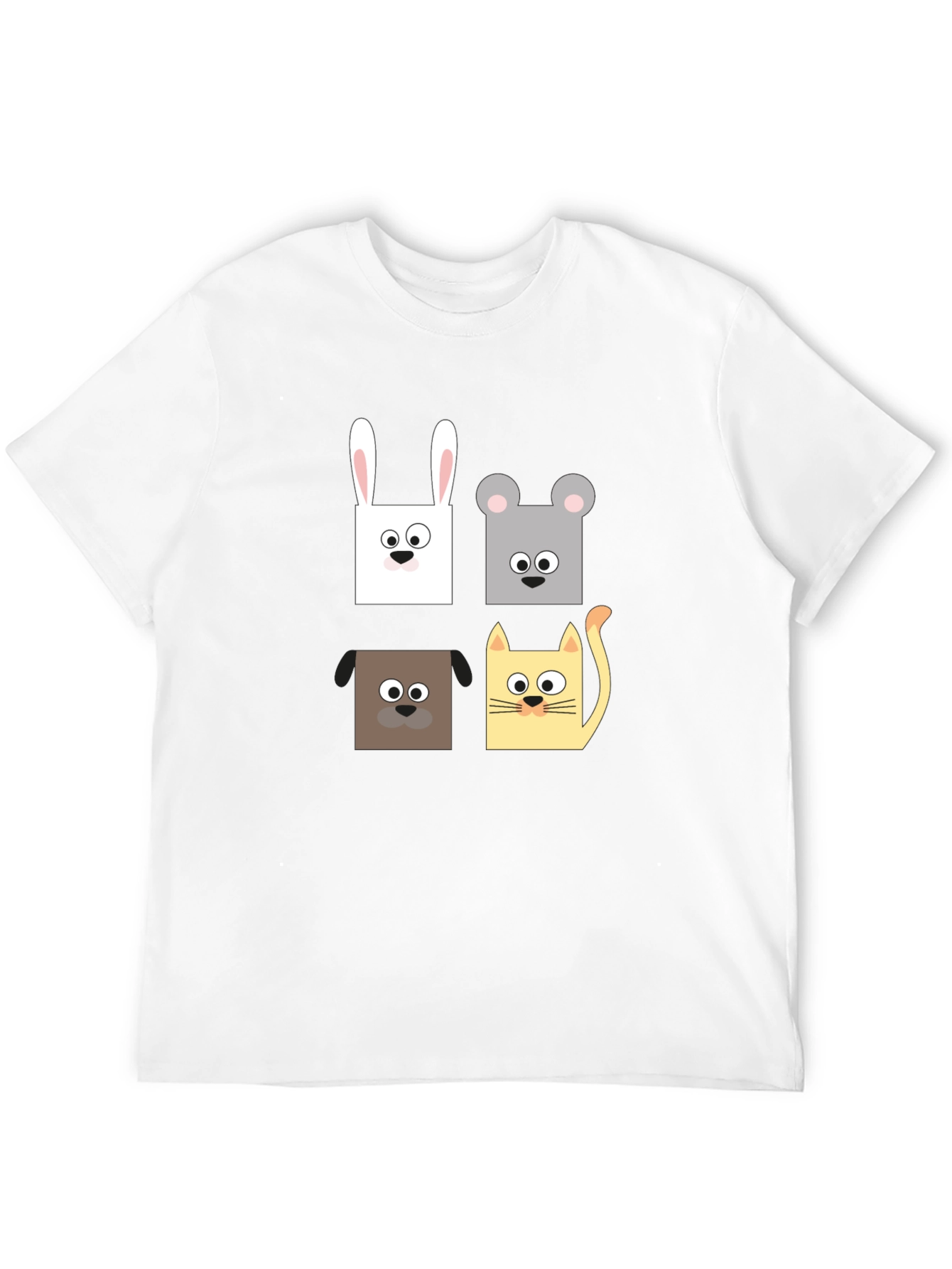 Animal Faces Graphic T-Shirt