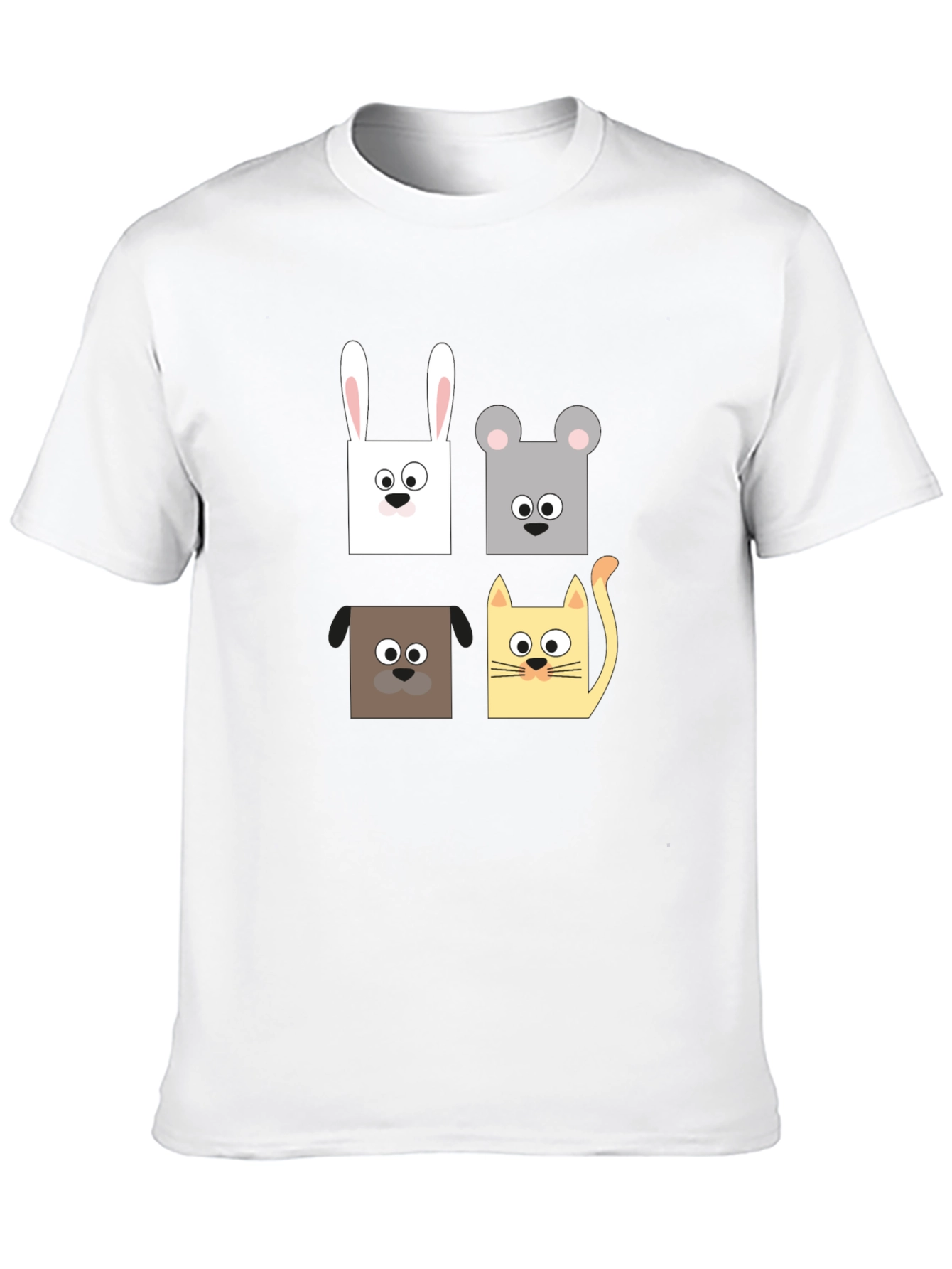 Animal Faces Graphic T-Shirt