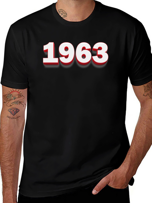 1963 Graphic Tee - Retro Style Black T-Shirt