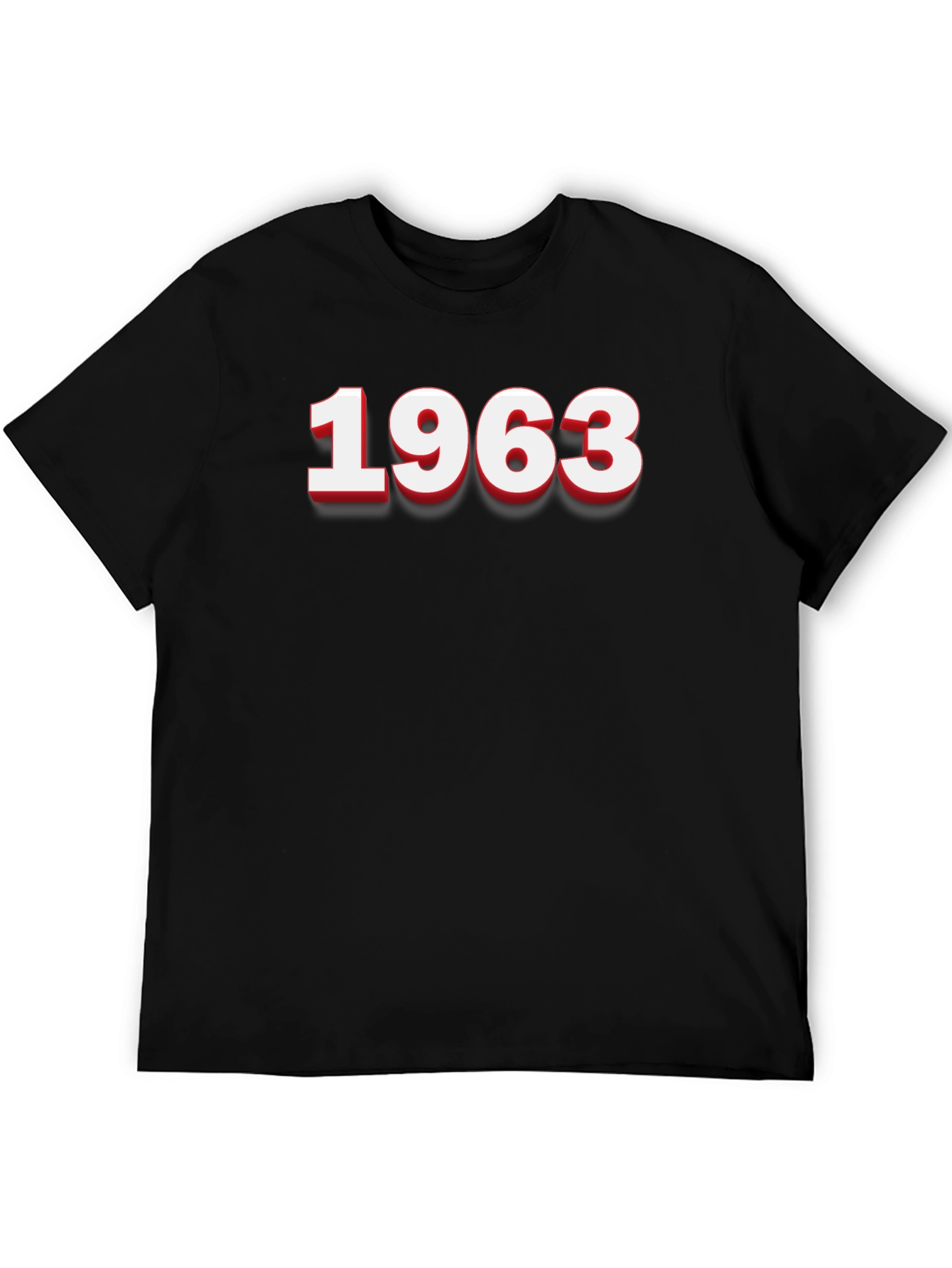 1963 Graphic Tee - Retro Style Black T-Shirt